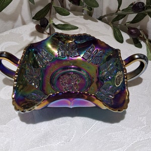 Fenton Butterfly Carnival Glass - Etsy