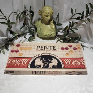 Vintage 1980&#39;s Pente The Classic Game Of Skill Board Game By Parker Brothers - Collectible Board Game