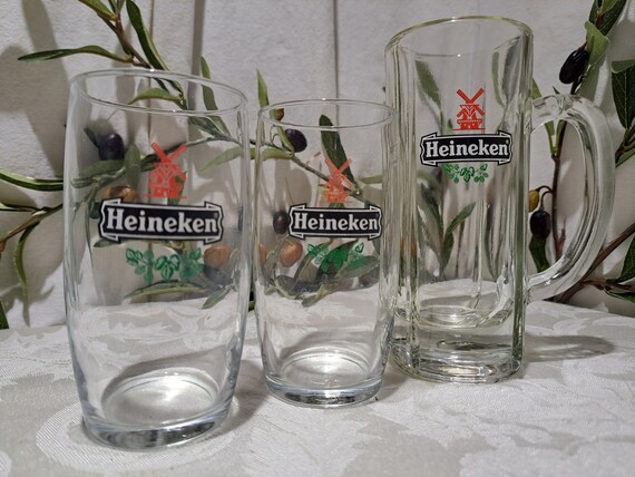 Vintage Collection of 6 Heineken Red Star/windmill/code OF Arms 