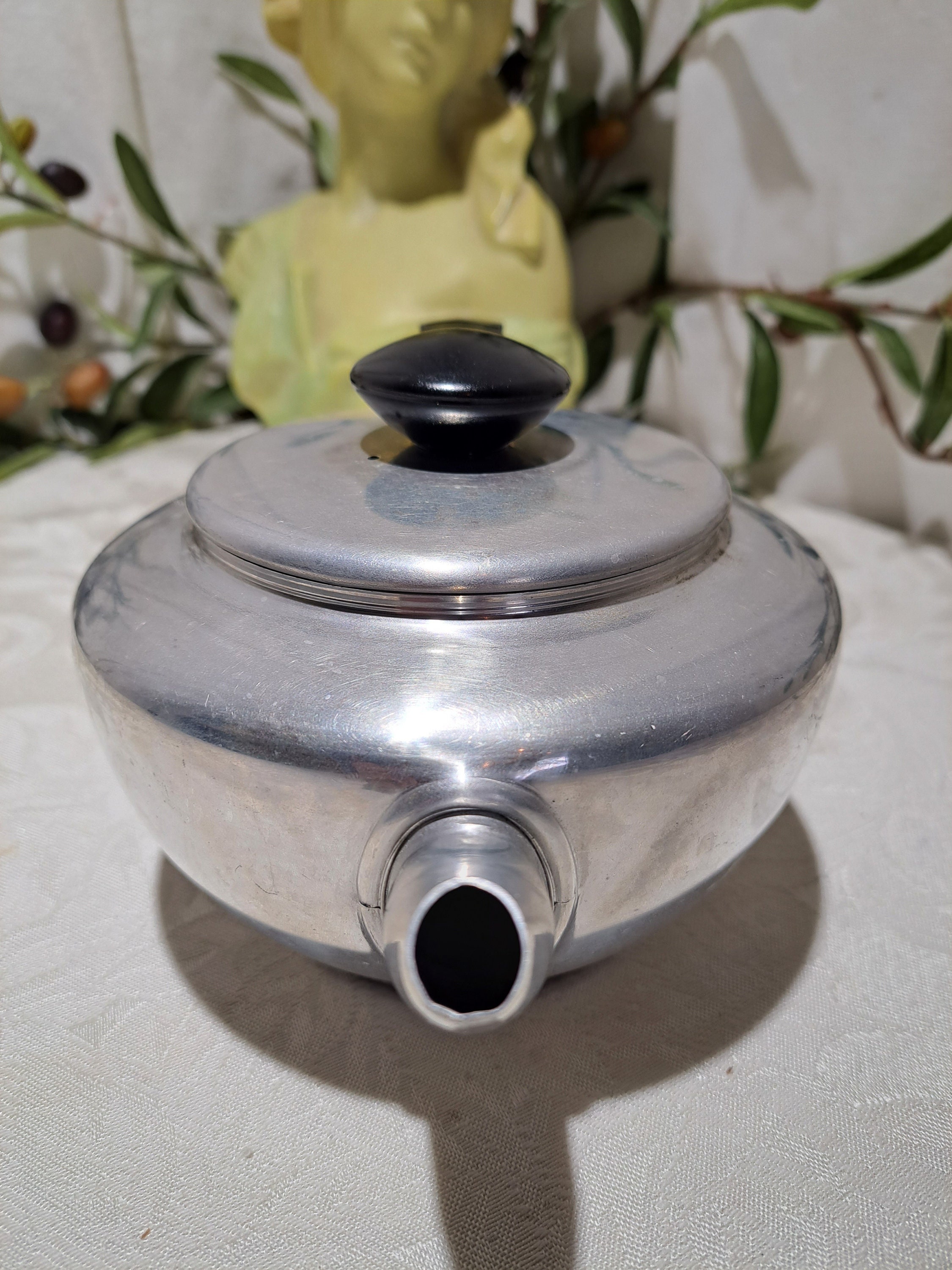 Vintage mirro Aluminum Tea Kettle/teapot Vintage Etsy