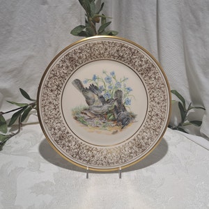 Vintage 1978 Lenox Presents An Annual Limited Edition Of Boehm Birds &quot;Mockingbirds&quot; Decorative Plate - Edward Marshall Boehm Lenox Plates