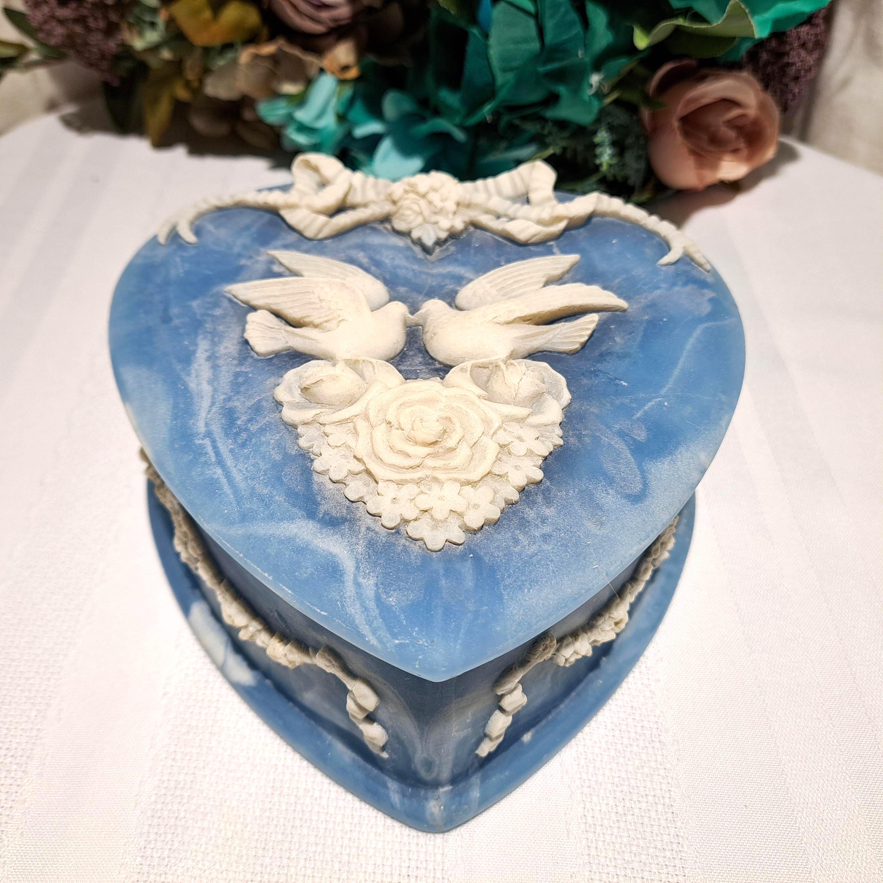 Genuine Incolay Stone Jewelry Box - Etsy