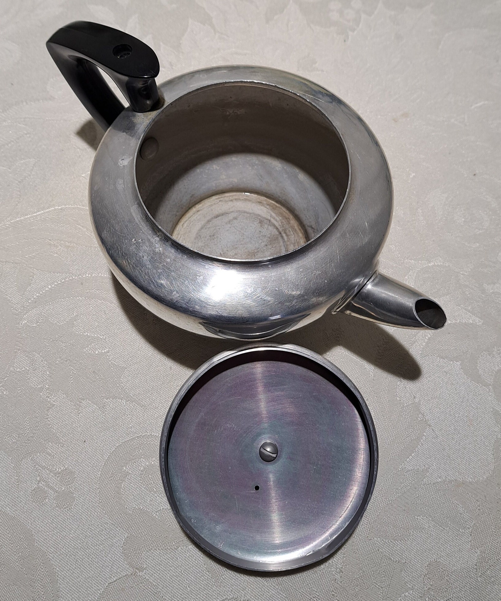 Vintage mirro Aluminum Tea Kettle/teapot Vintage Etsy