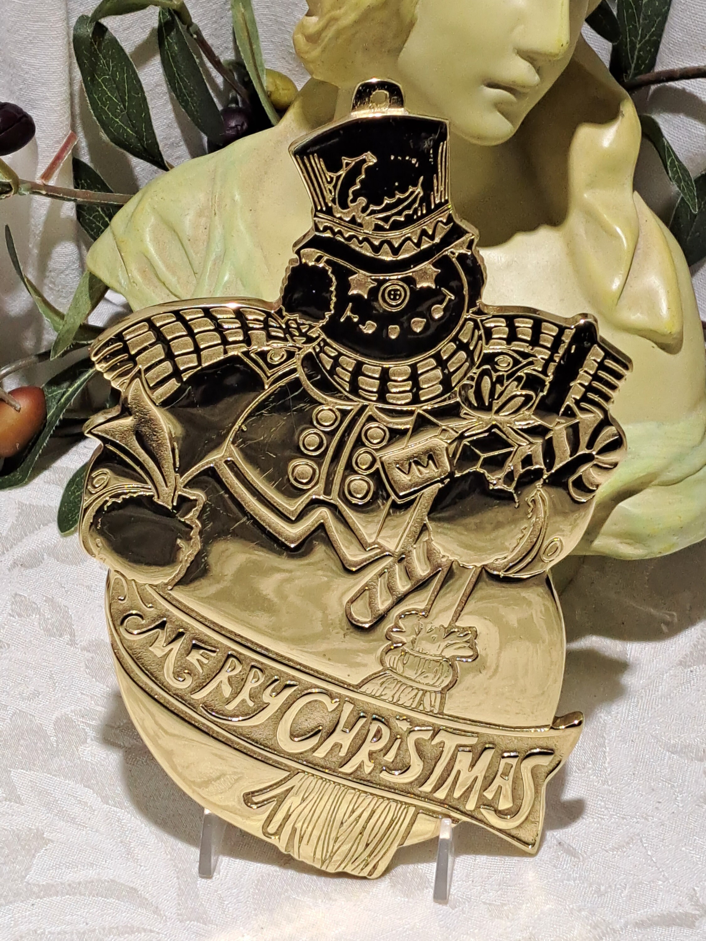 Vintage 1998 Virginia Metalcrafters Fourth Christmas the Snowman