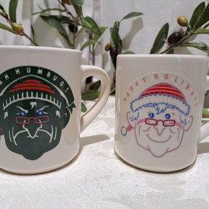 Vintage One Denny&#39;s Scrooge Color Changing Ceramic Mug - Denny&#39;s Collectible Mug - Scrooge Christmas Mug
