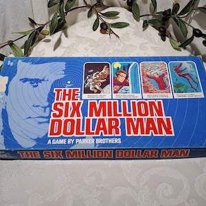 Vintage 1975 The Six Million Dollar Man Board Game By Parker Brothers - Bionic Man Game - Bionic Mania Memorabilia