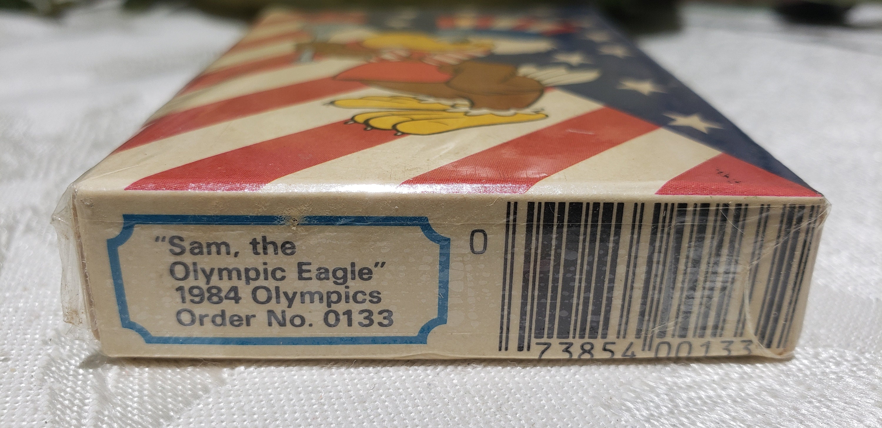1984 LA Olympic Sam the Eagle Mascot 2.5 figure Swimming event Berrie