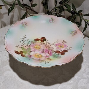 Beautiful Vintage Schumann Arzberg Germany Gold Detailed Floral Design Pedestal Cake/Cupcakes/Hors d'oeuvres Stand - Vintage Dessert Stand