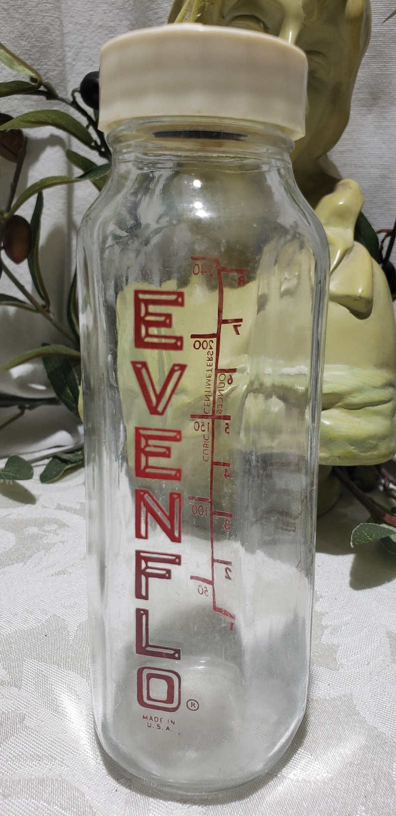Vintage Evenflo 8oz Glass Baby Bottle Vintage Baby/children Etsy
