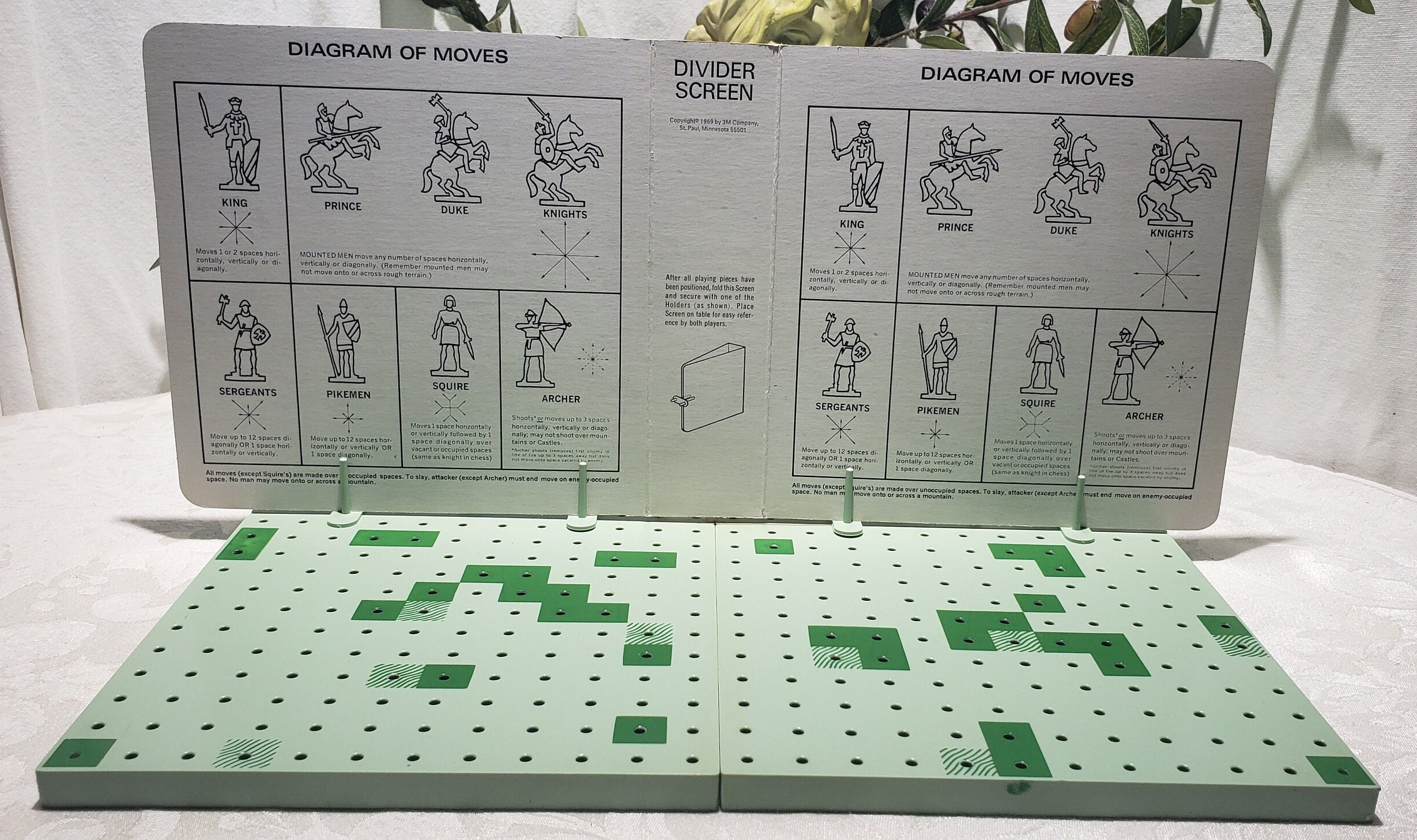 Vintage 1960's 3M Brand Bookshelf Games FEUDAL Medieval Etsy