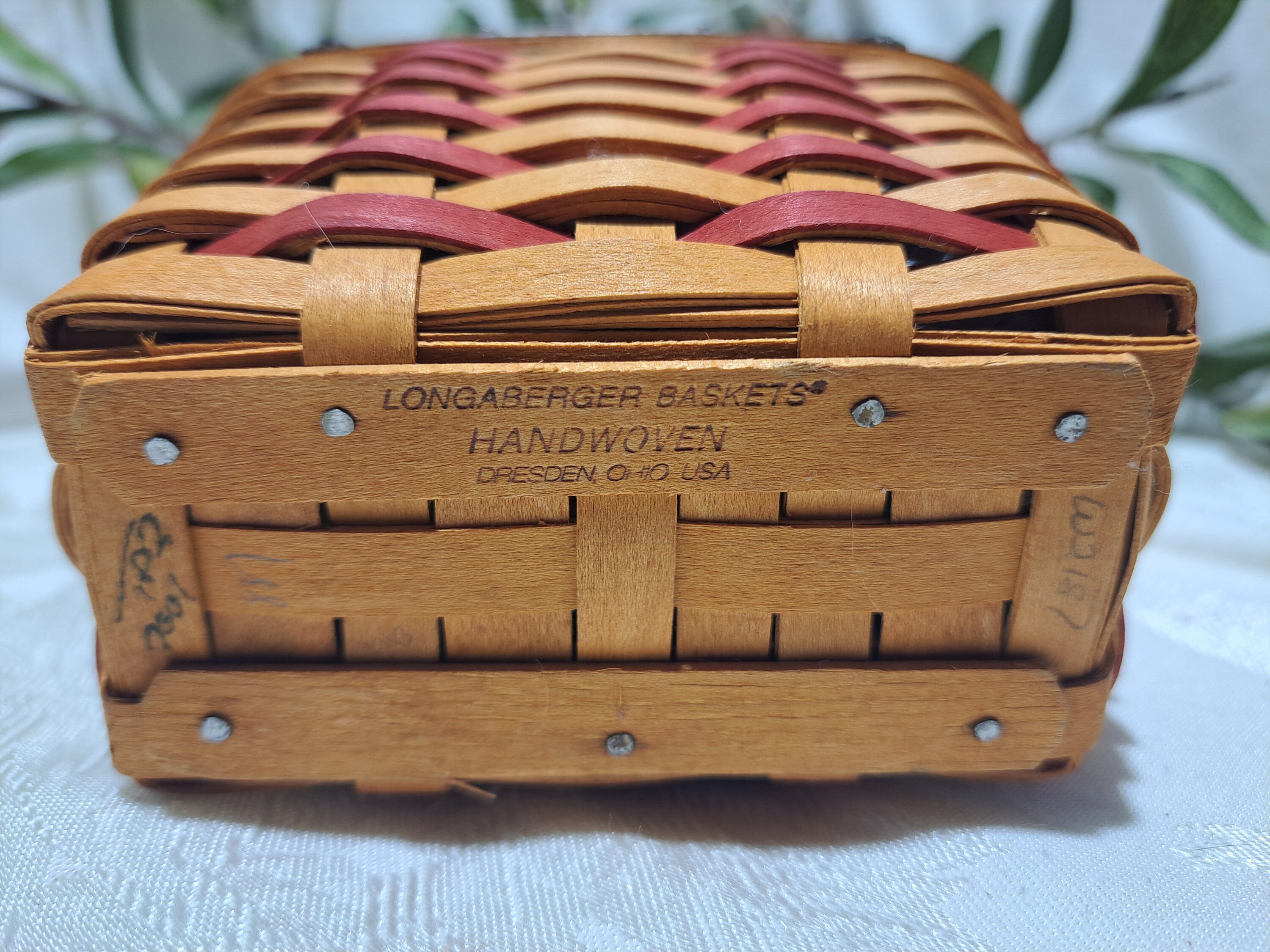 Vintage 2001 Longaberger Inaugural Basket With Stars Design