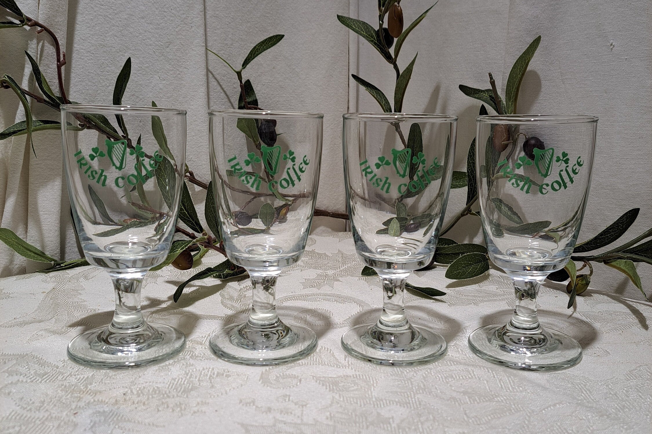 Irish Coffee Mugs Glass Coffee Cups With Handle Stemmed - Temu