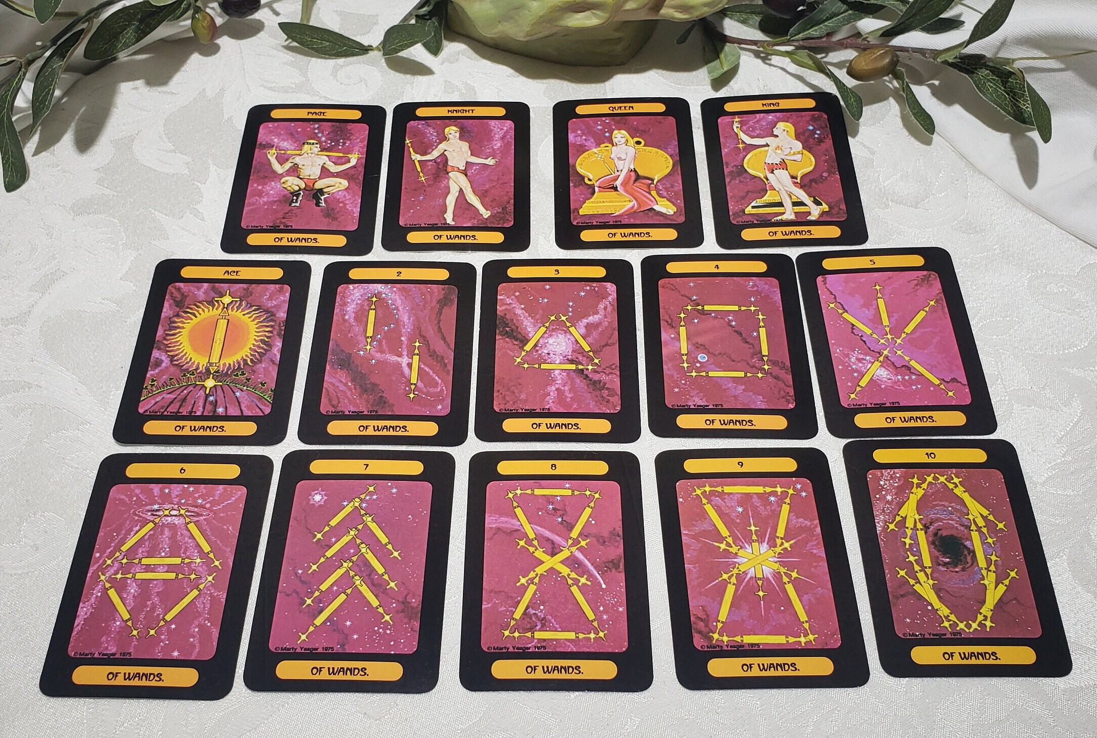 Vintage 1982 Yeager Tarot of Meditation Printed in Switzerland by 