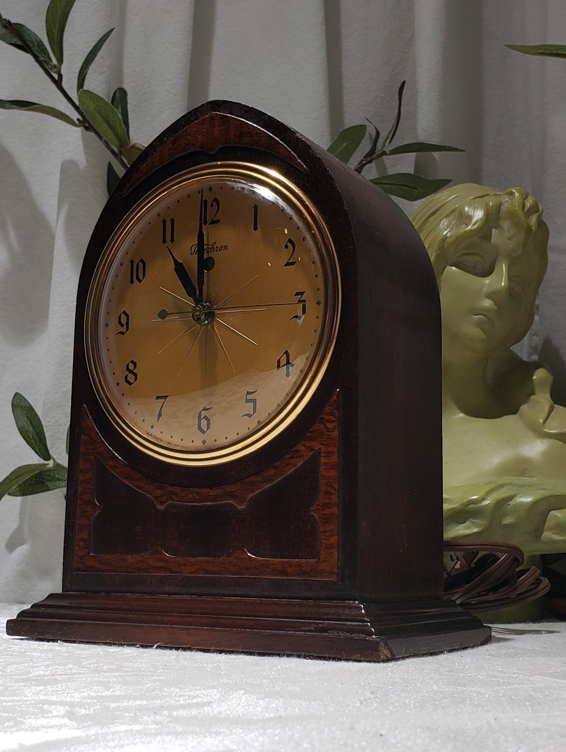 Vintage 1930's Warren Telechron Co. Electric Shelf/Mantel Etsy