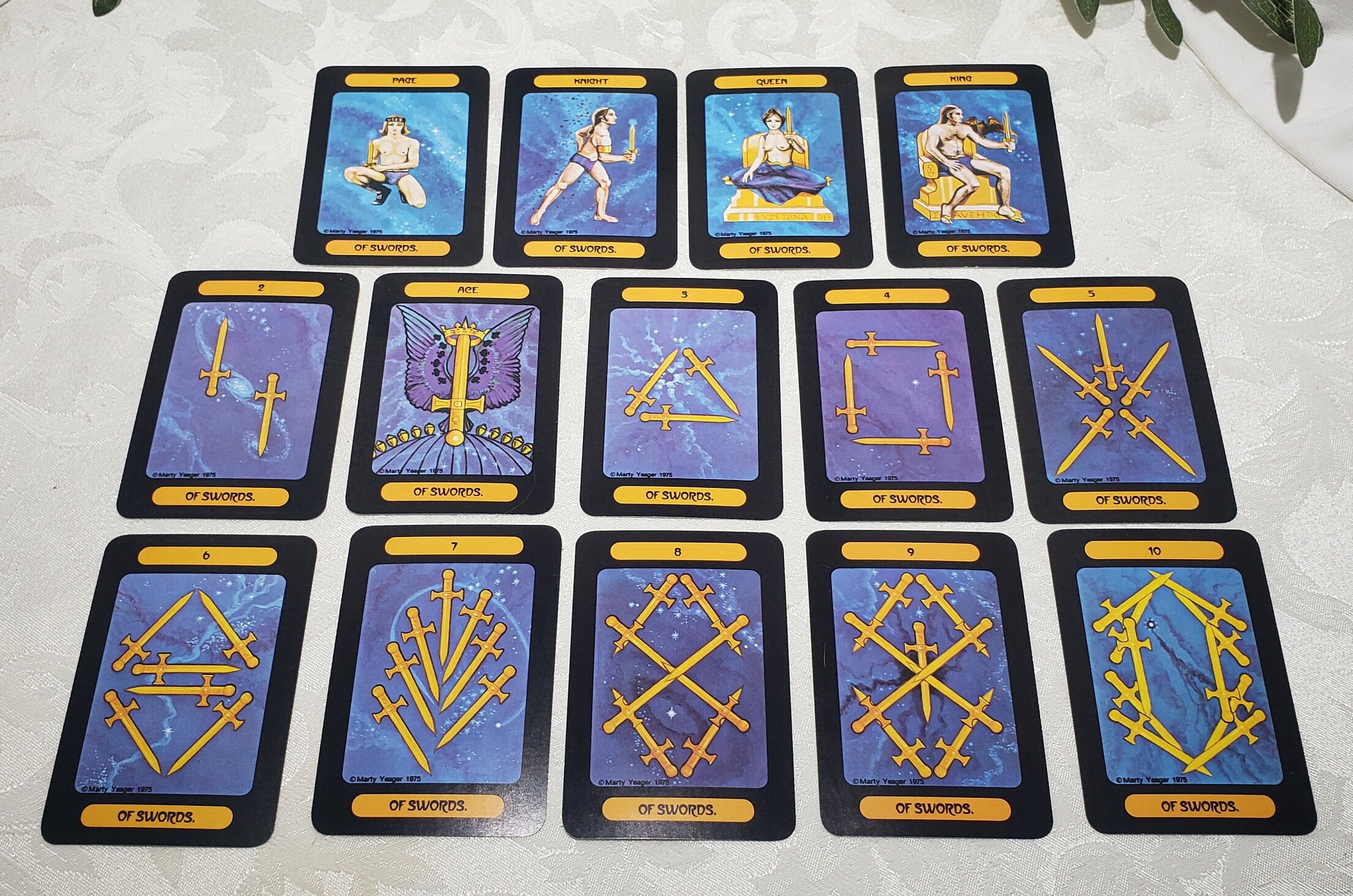 Vintage 1982 Yeager Tarot of Meditation Printed in Switzerland by 