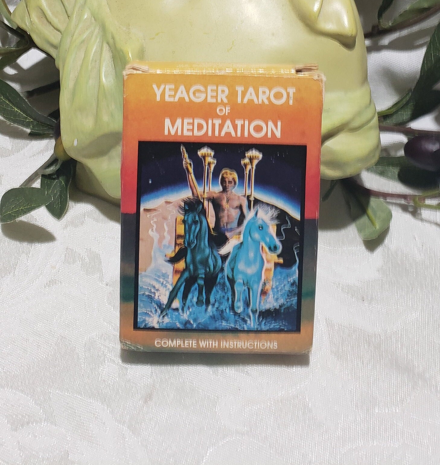 Vintage 1982 Yeager Tarot Of Meditation Printed In