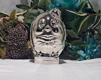 Vintage 1994 Oneida Silver Plated Humpty Dumpty Coin/Piggy Bank - Nursery Rhyme Humpty Dumpty Coin Bank - Kids/Nursery Decor