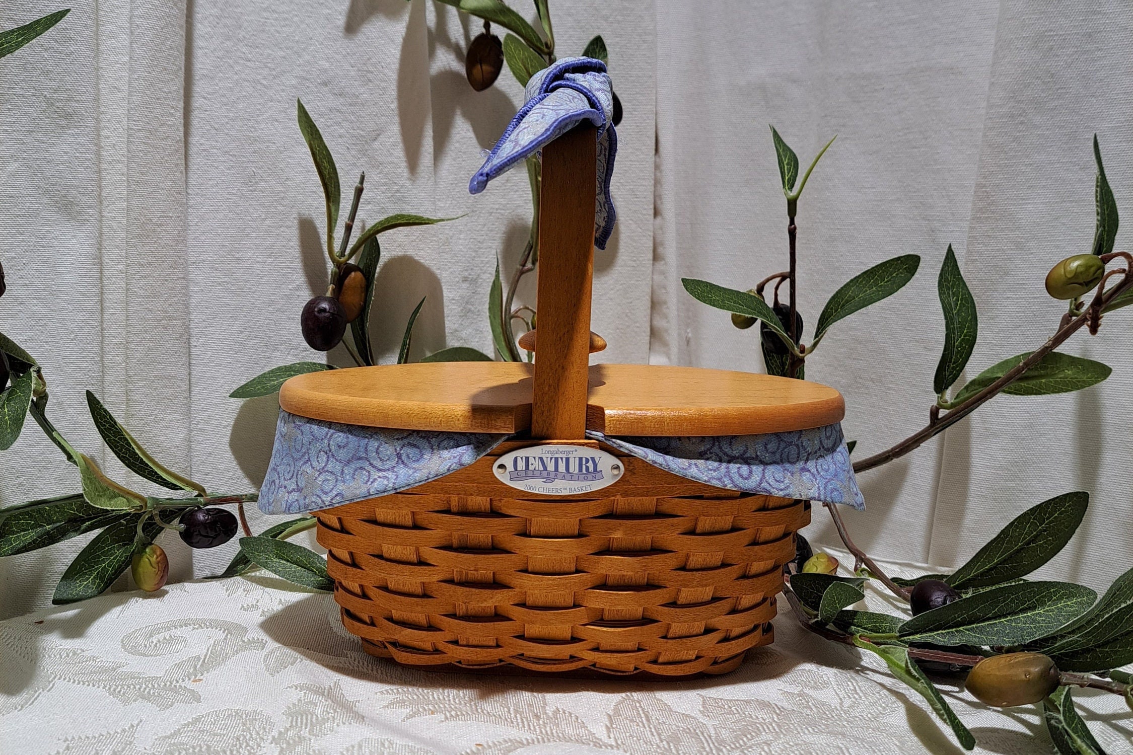 Longaberger Picnic Basket With Lid - Etsy