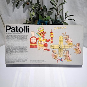 Rare Vintage 1980 The Kirk Game Company, Inc. PATOLLI A Game Of Ancient Mexico Board Game - Complete - Collectible Board Game - Aztecs Games