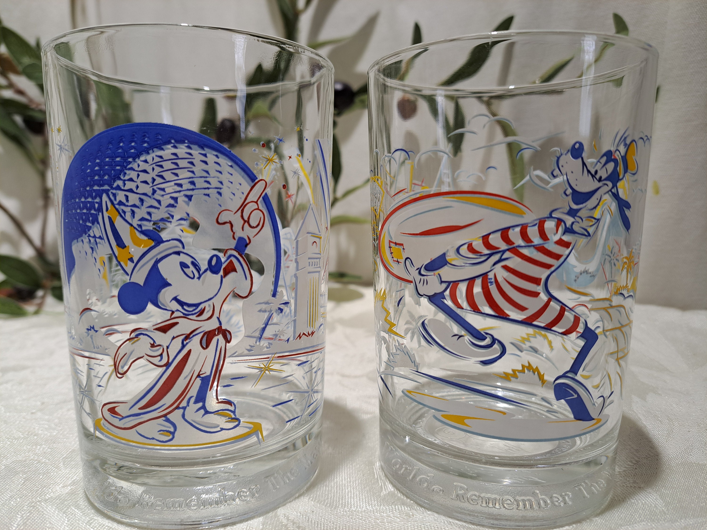 Vintage Set of 4 Mcdonald's Celebrates the Magic of Walt Disney