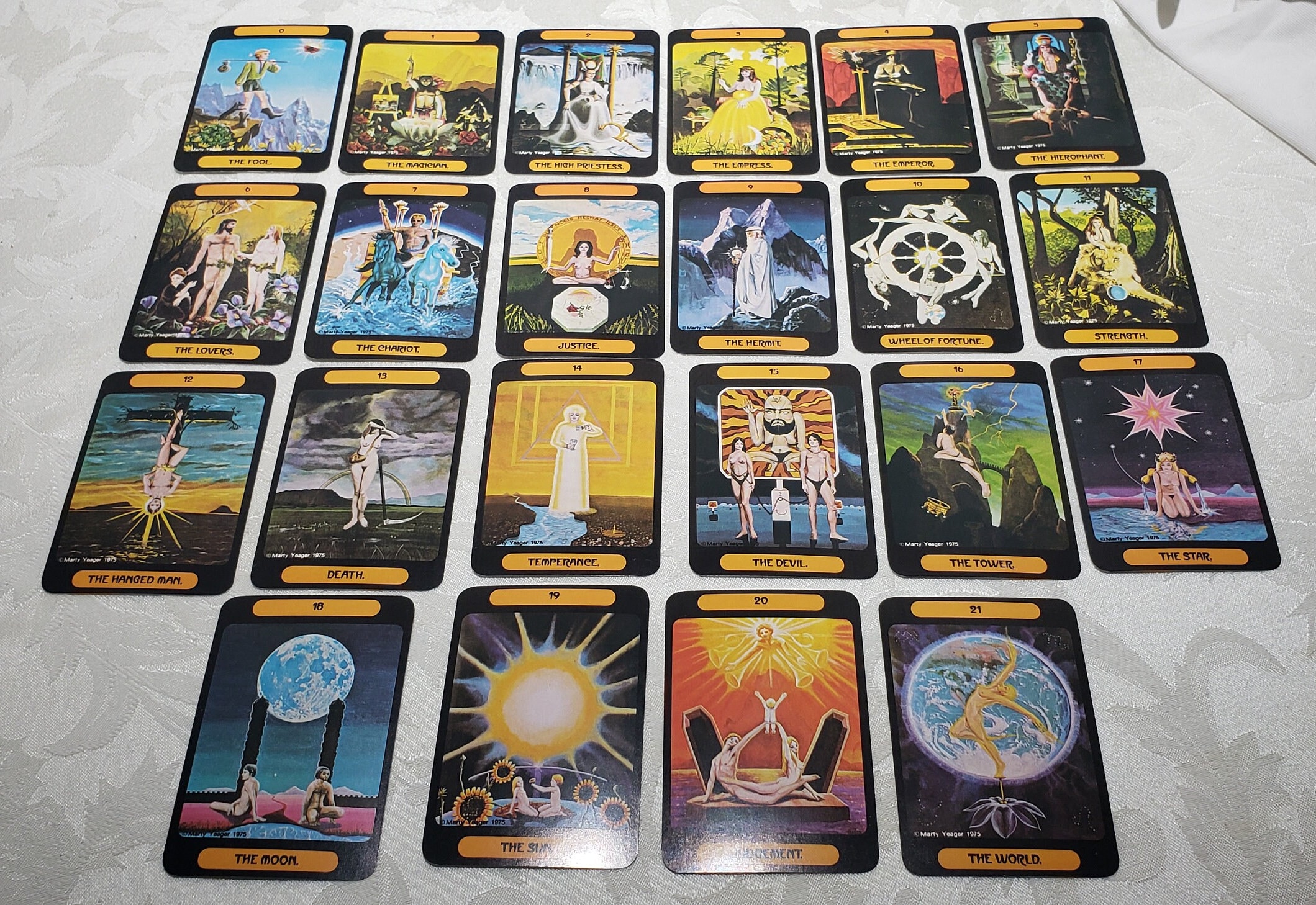 Vintage 1982 Yeager Tarot of Meditation Printed in Switzerland by