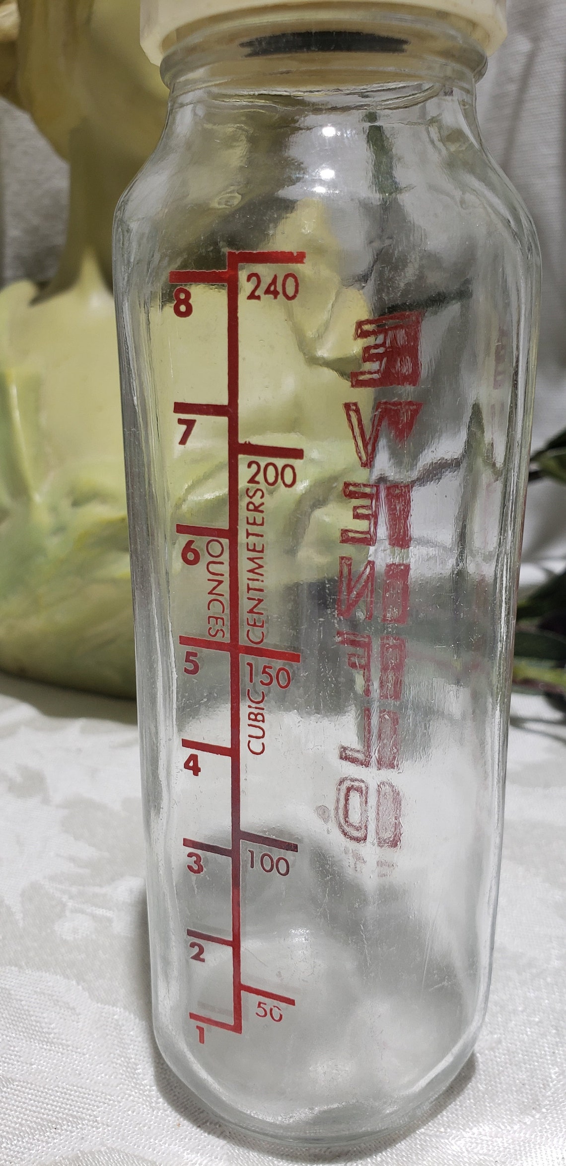 Vintage Evenflo 8oz Glass Baby Bottle Vintage Baby/children Etsy