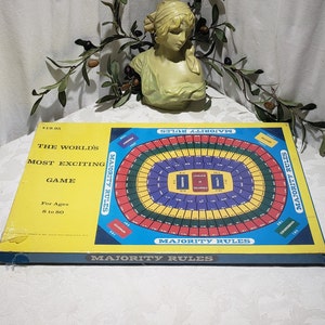 Rare Vintage Majority Rules Board Game The World&#39;s Most Exciting Game H. D. & K. Products Corp. - Herron Gill Inventor - Collectible Games