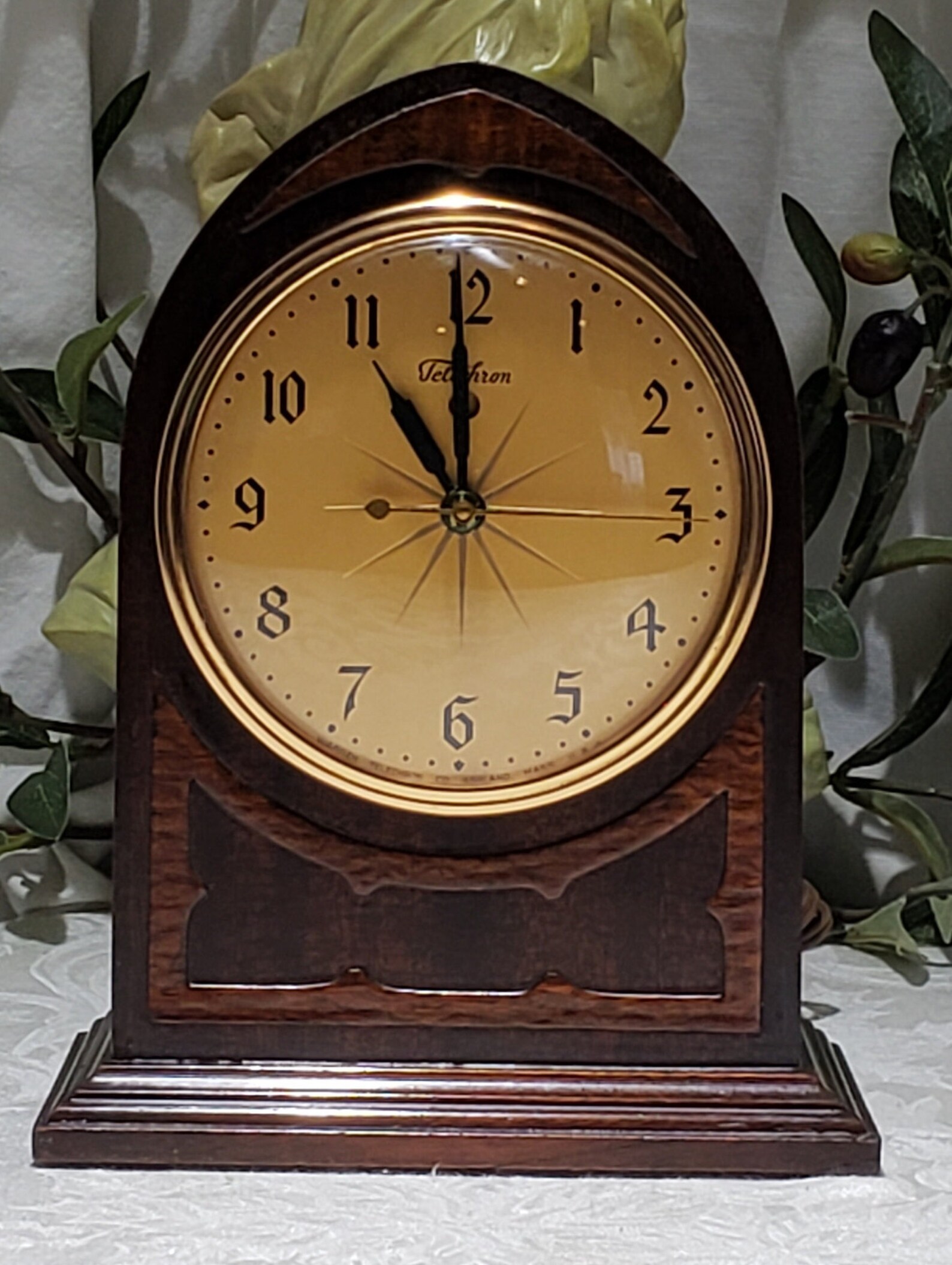 Vintage 1930's Warren Telechron Co. Electric Shelf/Mantel Etsy