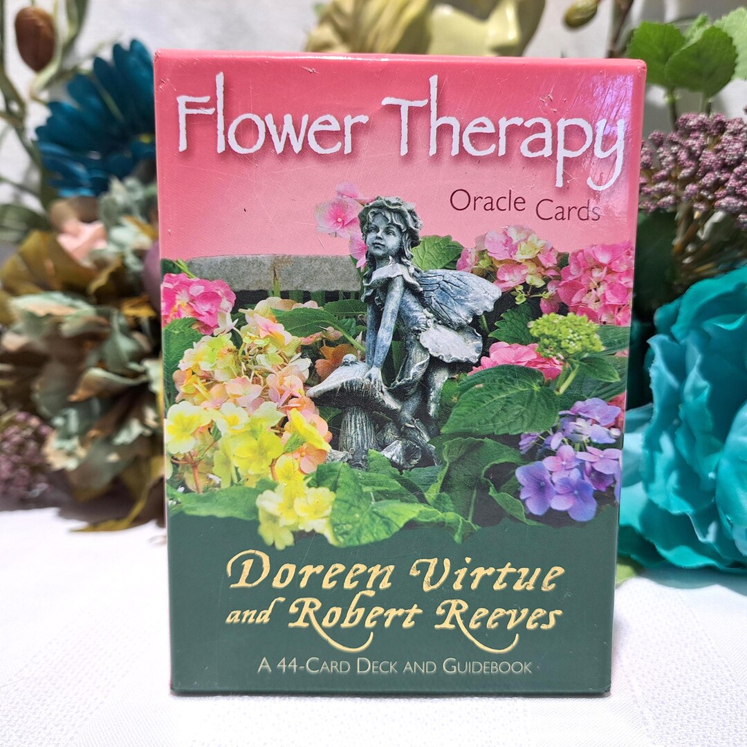 Doreen Reeves Rare Out of Print Handpicked 2013 FLOWER THERAPY Oracle Cards A 44-card ...