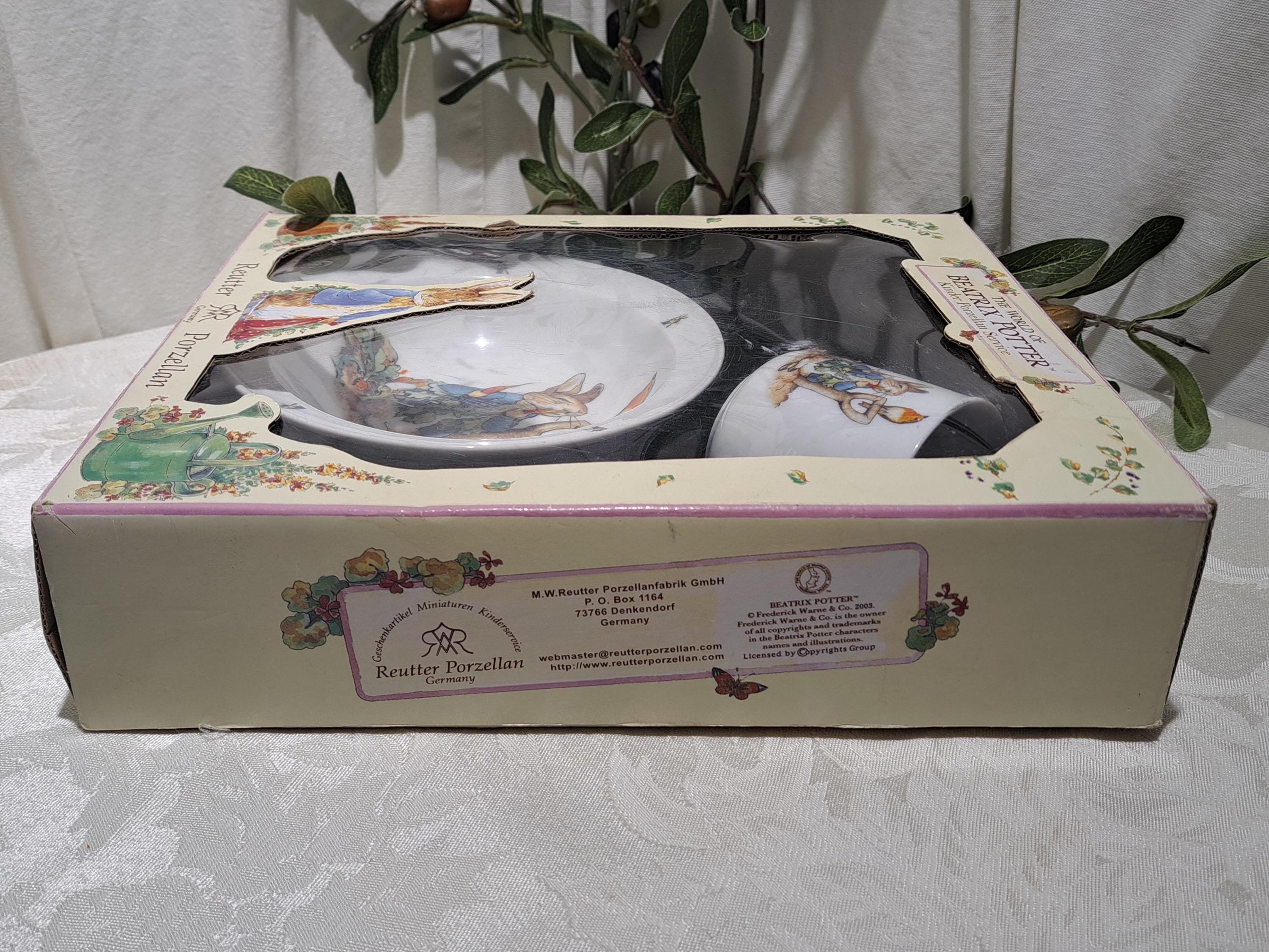 New in Box Reutter Porcelain Germany the World of Beatrix Potter 