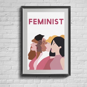 The Future Is Female. Girl Power Print. Feminist Poster. Empowered Woman Strong Semale Wall Art.