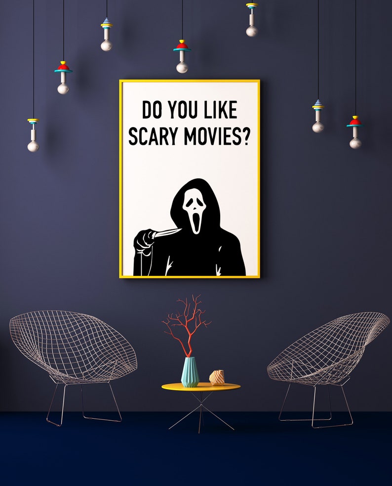 Scream Movie Wall Art. Horror Poster. Modern Print. Home Etsy