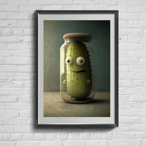 Poster The Last Pickle. Signierter Kunstdruck. Raum Wand Dekor.