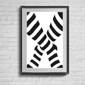Socken Wandbild. Minimalistischer Druck. Skandinavisches Dekor. Modernes Zuhause Poster. Wohnzimmer Bild.