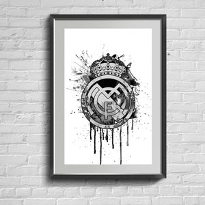 Royal Club FC Spanien Wandkunst. Emblem Football Club Poster. Geschenk für einen Fußball-Fan-Druck. Home Decor Auf Leinwand.