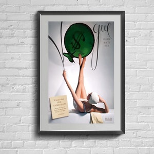 Mode Vintage Magazin Cover Illustration Druck 1941. Retro Wand Kunst Poster. Wohndekor.