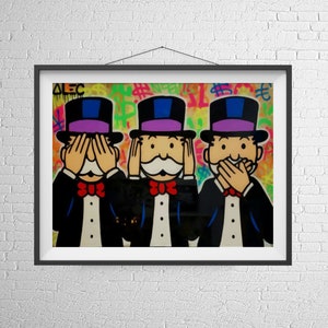 Painting In Style Art Poster. Fashionable Print.