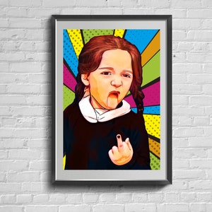 Little Girl Feminist Poster. Empowered Woman Strong Female Wall Art. The Future Is Female. Girl Power Print.