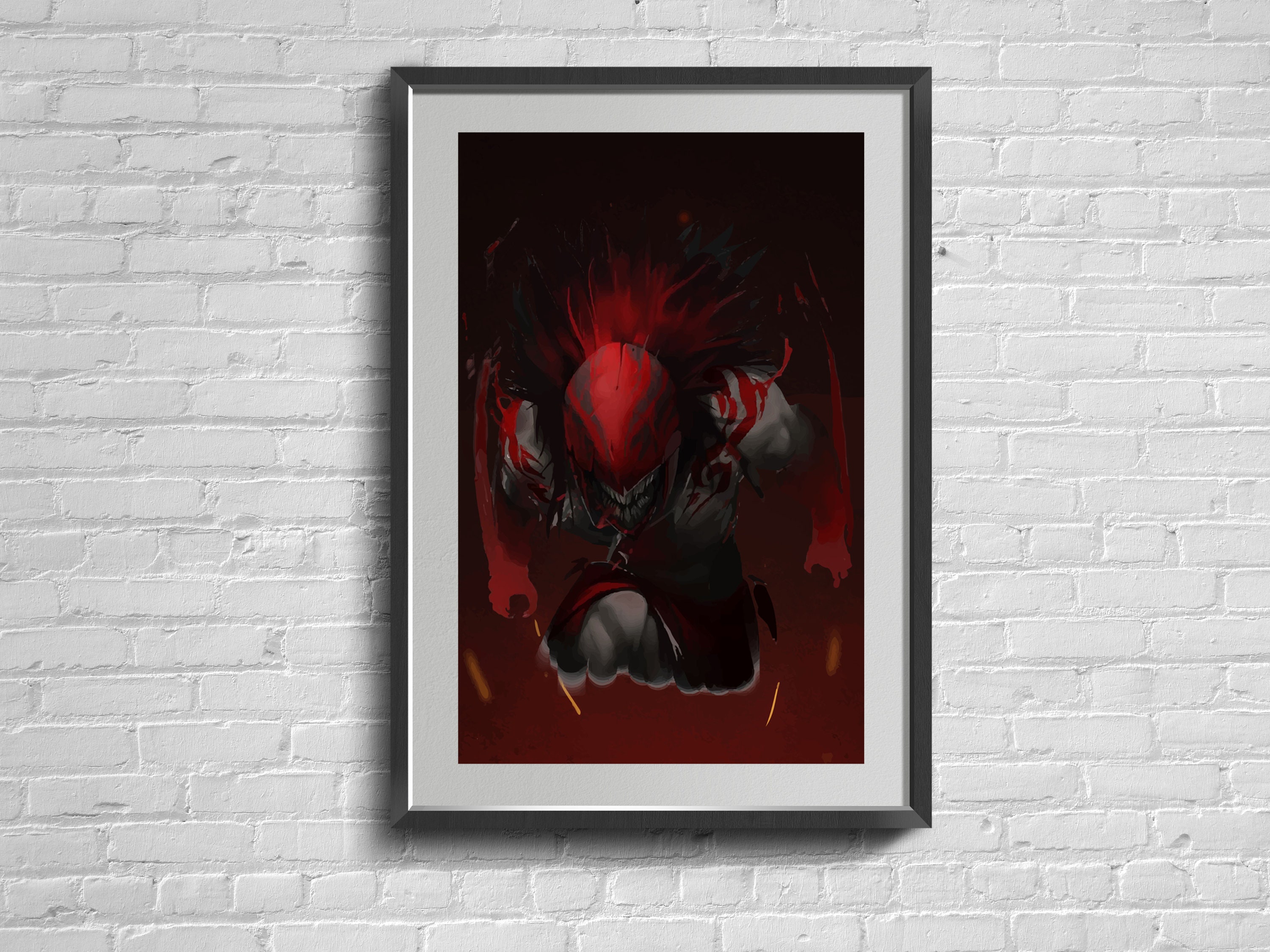 Game Picture Illustration Wall Print. Home Decor. Modern Wall Art.