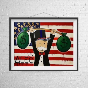 Painting Fashionable Print. Home Decor. Fashionable Wall Art On Canvas.