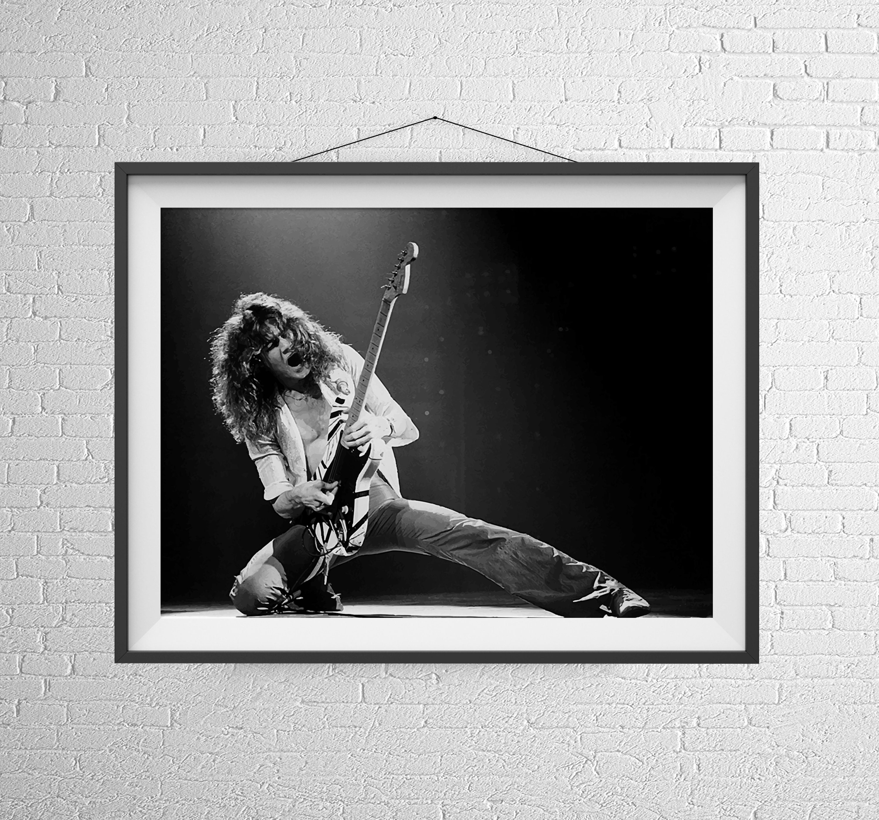 Celebrity Illustration Wall Art. Rock Artist Print. Modern Etsy