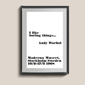 Motivational Quotes Wall Art. Modern Decor. I Like Boring Things. Quotes Wall Print.