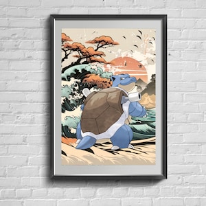 Colorful Characters in Vibrant Scenery - Unique and Eye-Catching Artwork for Fans of the Beloved Anime and Game Series.