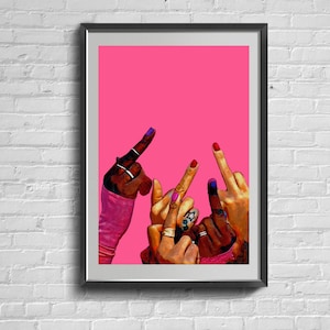 The Future Is Female. Girl Power Print. Black Girl Wall Art. Feminist Poster. Empowered Woman Strong Female Wall Art.
