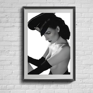 Actress And Singer Poster. Famous American Artist Wall Art. Home Decor. American Fashion Model. A Gift for Any Occasion On Stretched Canvas.