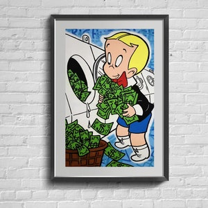 Illustration Fashionable Wall Art Print. Living Room Decor.