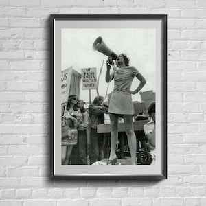 Girlpower-print. Feministische poster. Krachtige vrouw sterke semale kunst aan de muur.