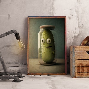 Signierter Kunstdruck. Poster The Last Pickle. Raum Wand Dekor Auf Leinwand.