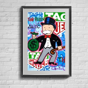 Painting Fashionable Print. Living Room Decor.