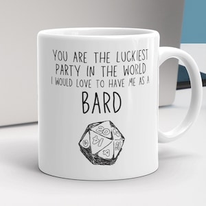 Bard - Dungeons and Dragons - D&D - Mug - Dungeon Master - Gift - Mugs - Dungeon Master Gift - Dungeons and Dragons Mug - Bard Gift - DnD